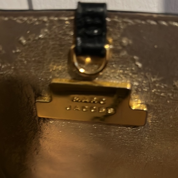 MARC JACOBS BLACK TOTE BAG - Used, leather straps are worn - Picture 3 of 4